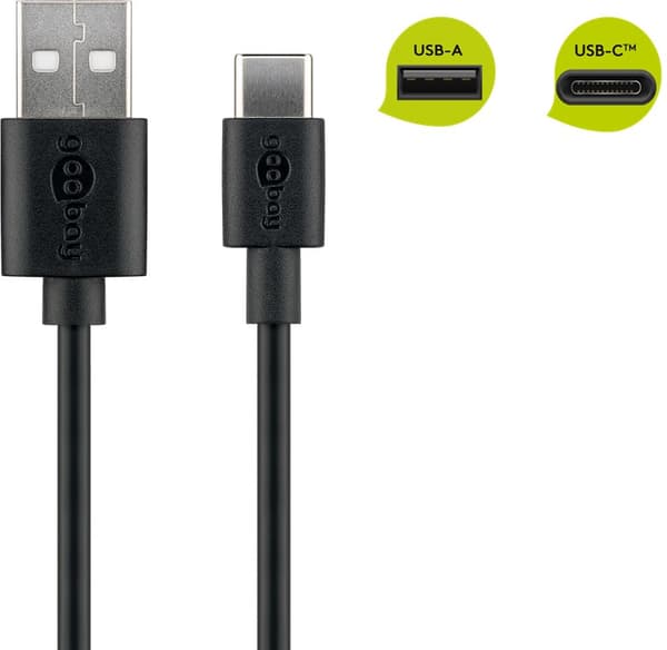Lade- og synkroniseringskabel USB-C "(USB-A> USB-C")