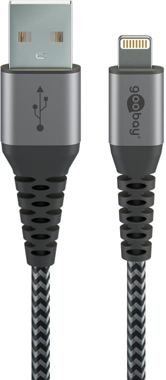 Lightning USB-C "lader og synkroniserer helmetallkabel
