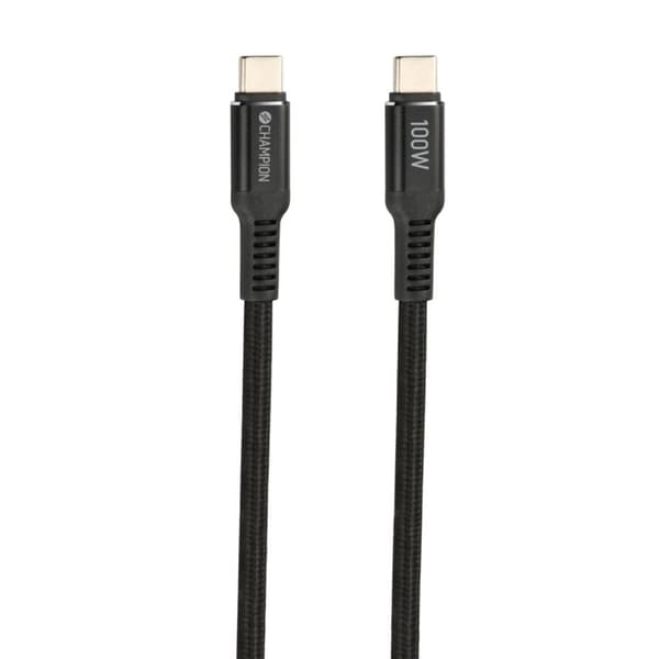 USB-C kabel 100W 1m Sort