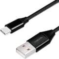 Miniatyrbild 1 av 6: LogiLink USB-USB-C Ladd/synk-kabel 15W 0,3m Textil