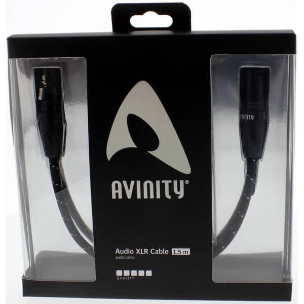 AVINITY XLR-Kabel Han-Hun 1,5m Guldbelagt