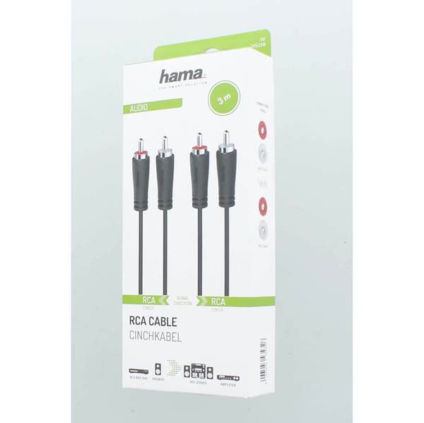 Audiokabel  2 RCA - 2 RCA 3,0m