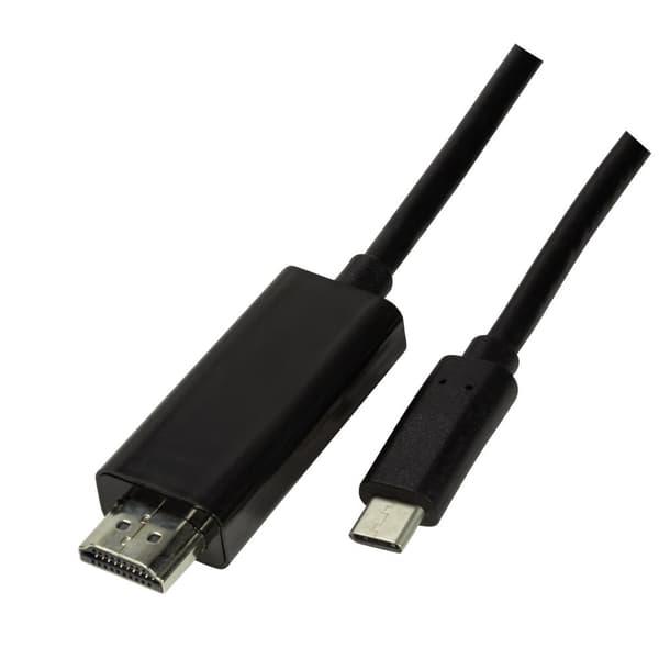 USB-C -> HDMI 2.0 4K 1,8 m Sort