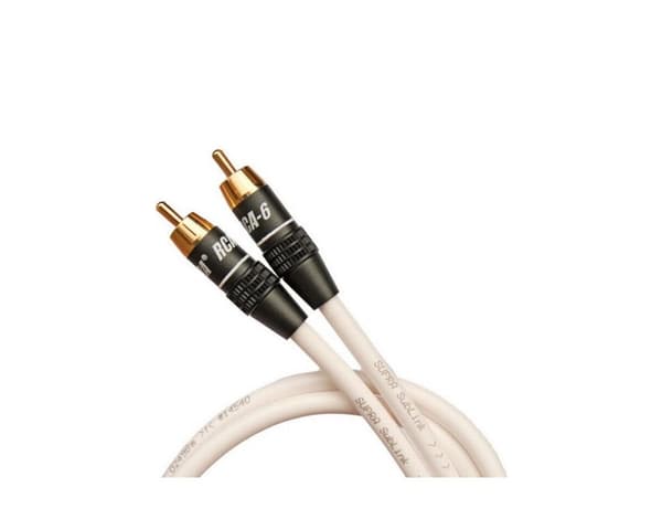 Sublink 1RCA-1RCA Subwoofer Kabel Hvid - 8m