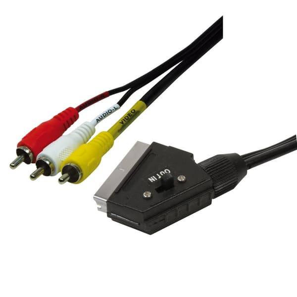 Scart til 3x RCA