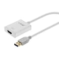 Miniatyrbild 2 av 4: Videoadapter - LinQ - USB 3.0 till HDMI Hon - Full HD 1920x1080 - Färg Silver - 24g
