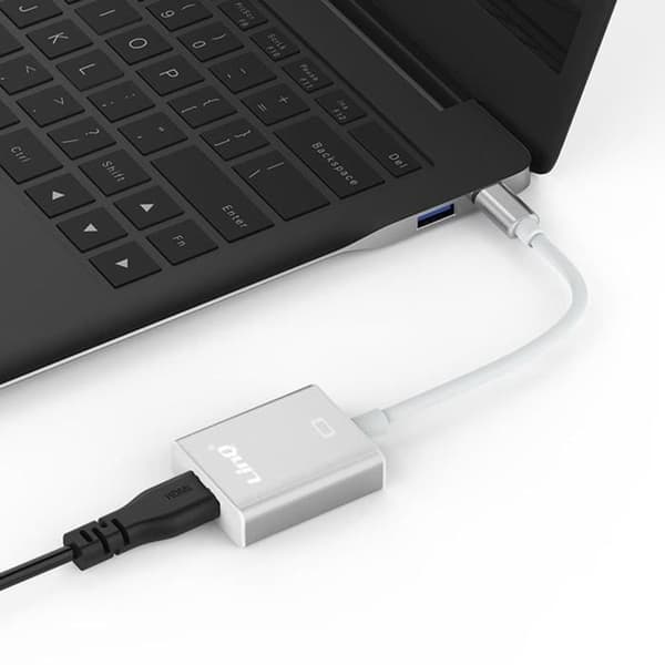 Videoadapter - LINQ - USB Typ C till HDMI-kabel - 4K - 15 cm - Plug &amp; Play