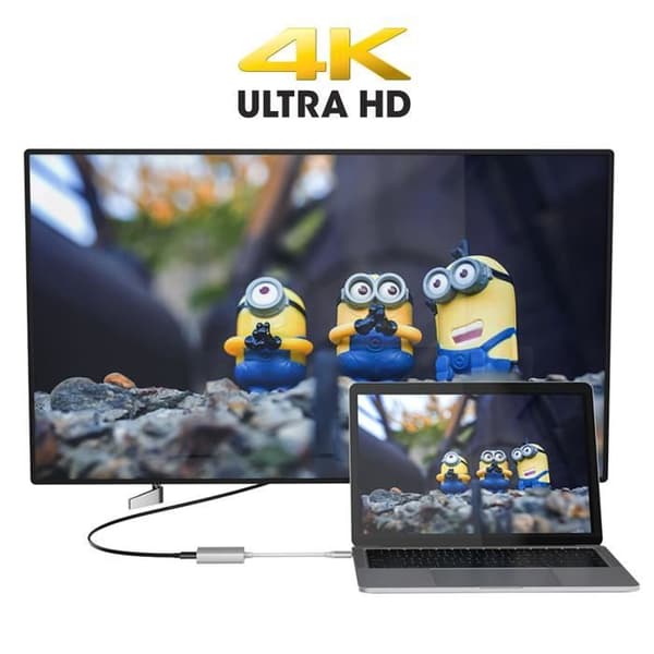 Videoadapter - LINQ - USB Typ C till HDMI-kabel - 4K - 15 cm - Plug &amp; Play