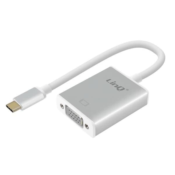 USB Typ C hane till VGA-videoadapter Linq Silvergrå Video Hub