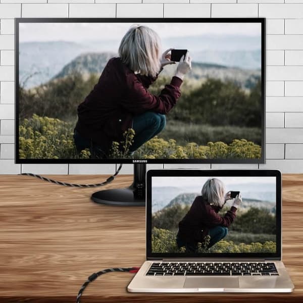LinQ 4K Full HD High Speed HDMI till HDMI hane videokabel 1,8 m Svart
