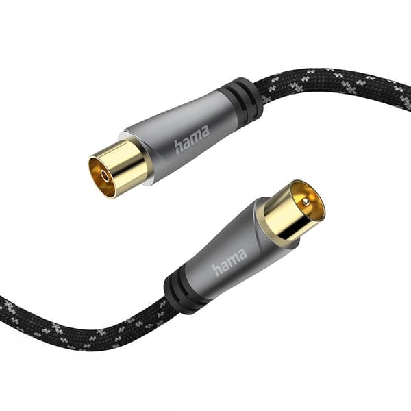 HAMA Cable Antenna 120dB Black/Grey 1.5m