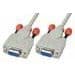Nullmodem Sub-D9 F-F kabel 5m - LINDY - PC-anslutning - Gjutna plastuttag