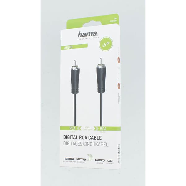 Ljudkabel RCA-RCA Digital 1,5m
