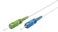 Miniatyrbild 1 av 5: Fiberoptisk kabel (FTTH), Singlemode (OS2) White, vit (Simplex), 15 m