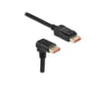 Miniatyrbilde 2 av 2: DisplayPort Kabel 1.4 (4k/8k) - Nedovervinklet - Svart - 5m