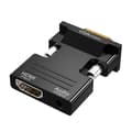 Pikkukuva 1 / 2: HDMI-naaras VGA-uros-sovitin, jossa on AUX-lähtö