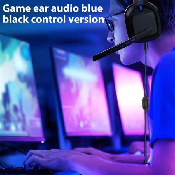 Ljudkabel 3,5 mm med volymkontroll och mute-knapp för Logitech Astro A10 / A40 / A30