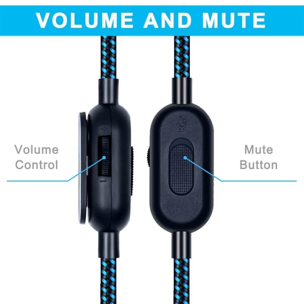 Äänikaapeli 3,5 mm äänenvoimakkuuden säätimellä ja mykistyspainikkeella Logitech Astro A10 / A40 / A30:lle