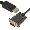 Pikkukuva 1 / 5: Laadukas DisplayPort-VGA-kaapeli 1,8 metriä musta