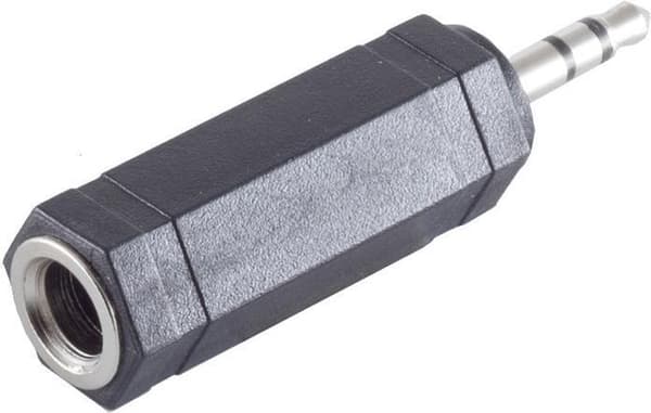 ShiverPeaks S/CONN maksimal tilslutningsadapter, stereostik 3,5 mm til jack stereo 6,3 mm (57050)