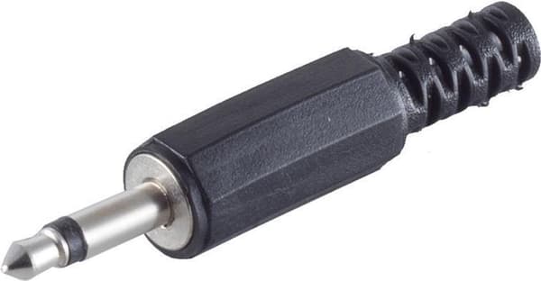 shiverpeaks BASIC-S 3,5 mm jackstik, mono 2-benet, plastikhus, i en polypose med Euro-huller (BS51100)