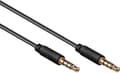 Miniatyrbillede 4 af 4: Goobay 3,5 mm Jack 4-benet audio slim kabel AWG28 / sort - 2 meter