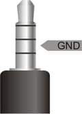 Miniatyrbillede 2 af 4: Goobay 3,5 mm Jack 4-benet audio slim kabel AWG28 / sort - 2 meter