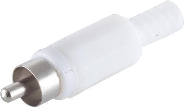 shiverpeaks BASIC-S cinch-stik, plastik, hvid til selvlodning, i polypose med Euro-huller (BS51400-W)