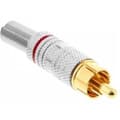 Miniatyrbillede 1 af 3: InLine 99110O RCA stikloddeversion sort