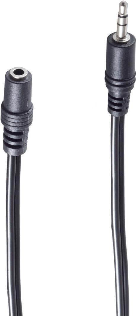 shiverpeaks BASIC-S lydkabel, 3,5 mm jackstik - 3,5 mm jackstik, 2,5 m, stereo, i polybag med (BS30805-2,5)