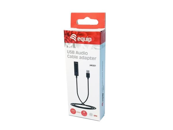 Udstyr 245321 lydkabeladapter USB-A/1X jackstik/USB lydkabeladapter/sort