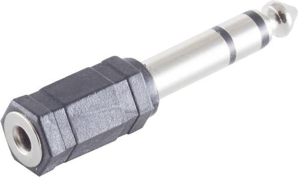 ShiverPeaks S/CONN maksimal tilslutningsadapter, stereostik 6,3 mm til jack stereo 3,5 mm (57070)