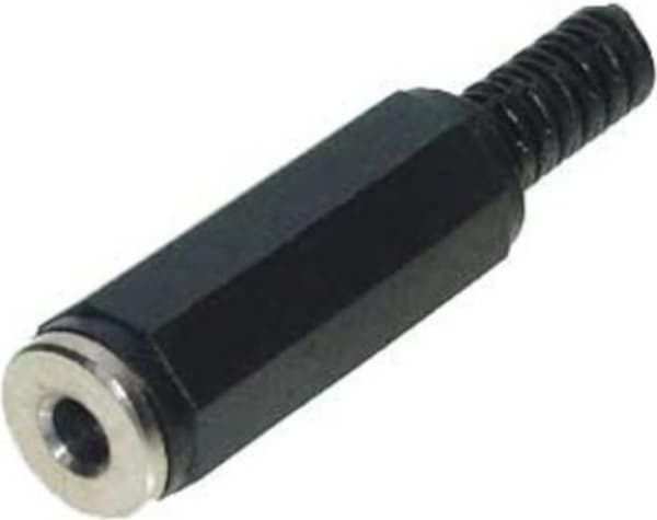 3,5 mm jack kobling, mono, 2 polet, plastikhus (22220511)