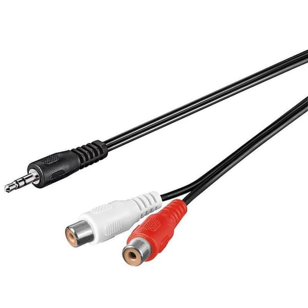 Goobay 3,5 mm jack (m) - Tulip (f) stereoljudadapterkabel - 1,5 meter