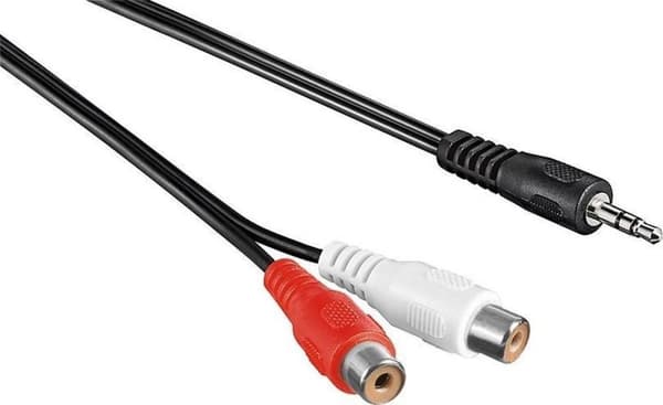Goobay 3,5 mm jack (m) - Tulip (f) stereoljudadapterkabel - 1,5 meter