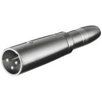 Wentronic Goobay XLR-adapter - XLR-kontakt (3-stift) > 6,35 mm uttag (2-stift, mono) (27454)