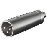 Wentronic XLR 008 - XLR 3 - RCA - Han/hun - Sort (27458)