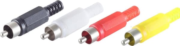 shiverpeaks BS51400-SET Wire Connector RCA Sort - Rød - Hvid - Gul (BS51400-SET)