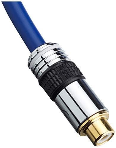 InLine 89927P RCA Y-kabel, PREMIUM, 1x RCA-stik til 2x RCA-stik, 0,25 m