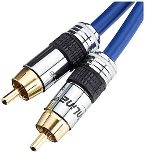 InLine 89927P RCA Y-kabel, PREMIUM, 1x RCA-stik til 2x RCA-stik, 0,25 m