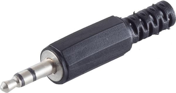 shiverpeaks BASIC-S 3,5 mm jackstik, stereo 3-polet, plastikhus, i en polypose med Euro-huller (BS51200)