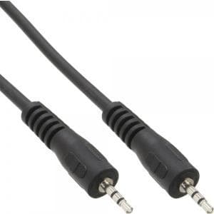 InLine - Lydkabel - Stereo mikrostik (M) til stereo mikrostik (M) - 50 cm - Sort (99936I)