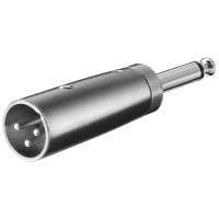 Wentronic Goobay XLR -sovitin - XLR-liitin (3-nastainen) > 6,35 mm:n jakkipistoke (2-nastainen, mono) (27452)