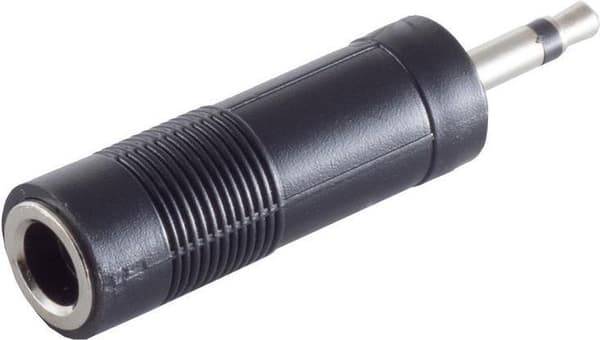 ShiverPeaks S/CONN adapter för maximal anslutning, jackplugg mono 3,5 mm till jack socket mono 6,3 mm (57002)