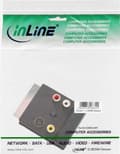 Miniatyrbild 3 av 3: InLine 89959C - Kabelgränssnitt-/adapter (20-stifts scart-kontakt, 2X Scart Beech, 3X RCA-uttag, 1x S-VHS-uttag, hane/hona, 0,2 m, svart)