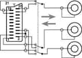Miniatyrbild 2 av 3: Transmedia Scart (m) - Composite 3RCA (v) adapter / svart