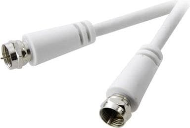 SpeaKa Professional SAT-forbindelseskabel [1x F-stik - 1x F-stik] 3 m 75 dB hvid (SP-7870440)