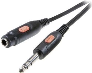 SpeaKa Professional Jack Audio forlængerkabel [1x Jack-stik 6,35 mm - 1x Jack-stik 6,35 mm] 5 m Sort (SP-7870632)