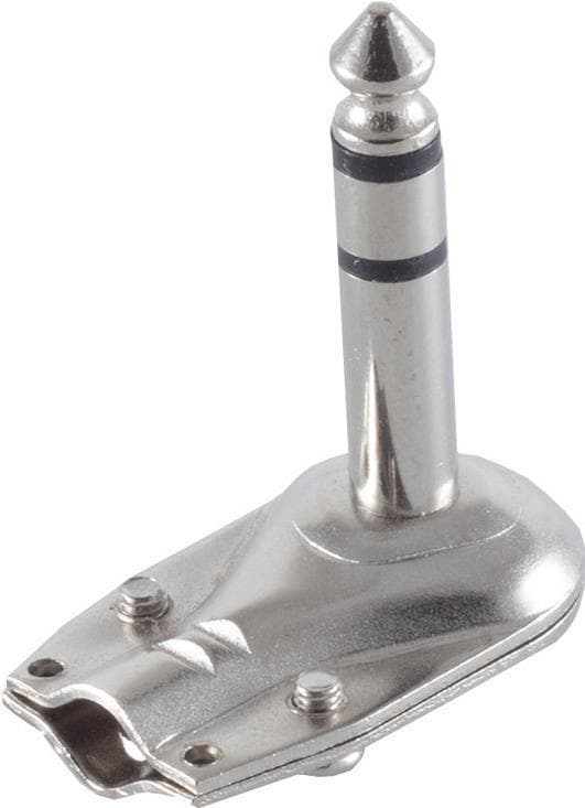 S/CONN maksimale tilslutningsmuligheder jackstik stereo 6,3 mm, vinklet version, metal (50110-WM)