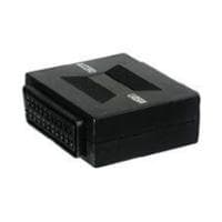 Wentronic Goobay Scart-adapter, SCART-uttag (21-stift), svart - SCART-uttag (21-stift) > SCART-uttag (21-stift) (50771)